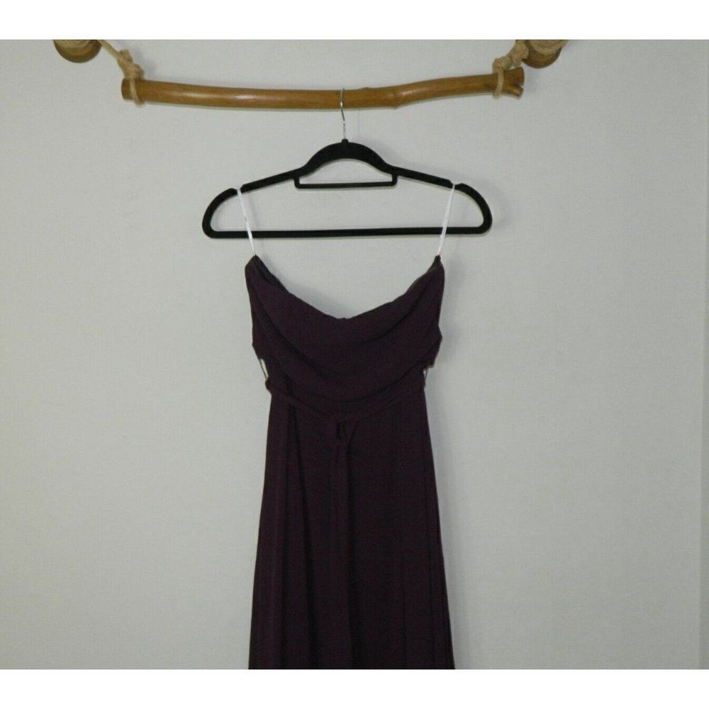 Lulu’s Dress‎ Purple Elegant Events Dark Purple Strapless Maxi Dress Medium - Picture 3 of 8